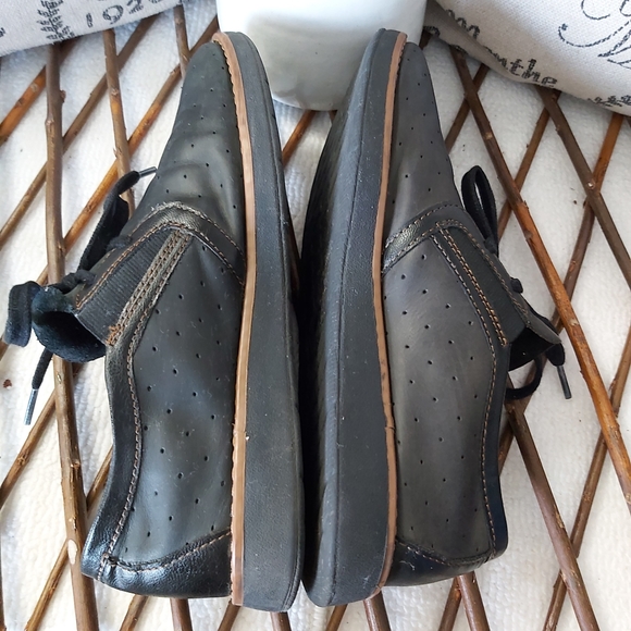 BOC Born Concept leather sneakers comfort shoes lace up black - Picture 10 of 16